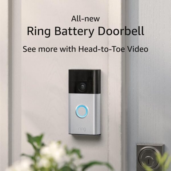AMAZON Big Spring Deal -45% ON All-new Ring Battery Doorbell - Image 4