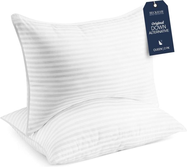 AMAZON Big Spring Deal -44% ON Beckham Hotel Collection Bed Pillows Standard