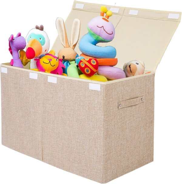 AMAZON Big Spring Deal -15% ON  popoly Large Toy Box Chest Storage with Flip-Top Lid