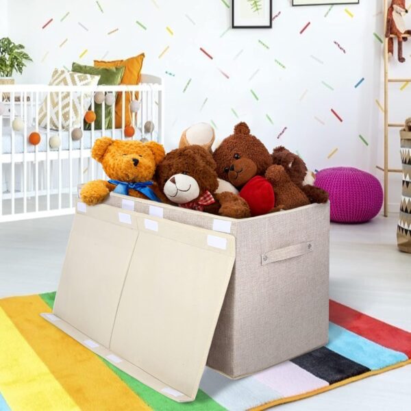 AMAZON Big Spring Deal -15% ON  popoly Large Toy Box Chest Storage with Flip-Top Lid - Image 4