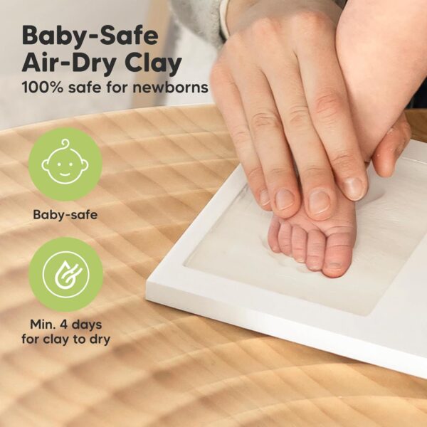 AMAZON Big Spring Deal -21% ON Baby Hand and Footprint Kit - Clay Handprint Keepsake Frame - Image 4