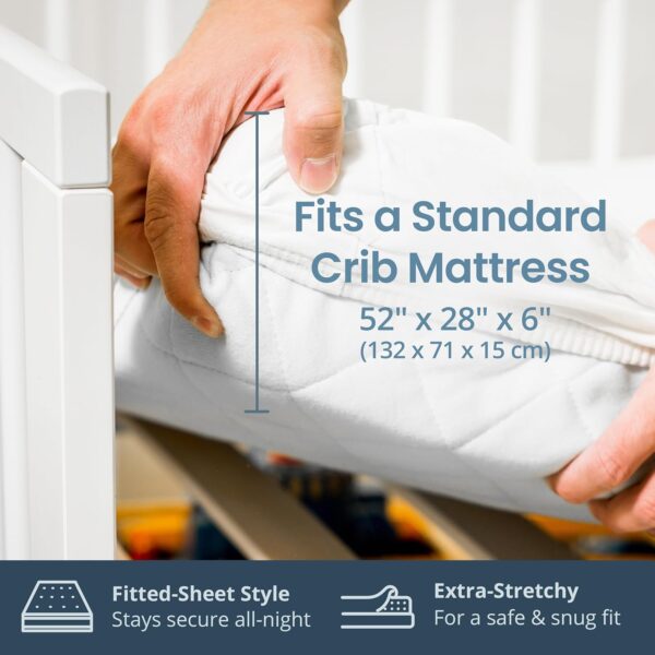 AMAZON Big Spring Deal -20% ON  SafeRest 100% Waterproof Crib Size Mattress Protector - Image 4