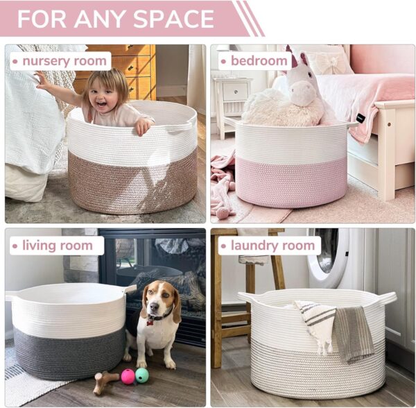 AMAZON Big Spring Deal -21% ON INDRESSME XXXLarge Storage Basket with Handle - Image 4
