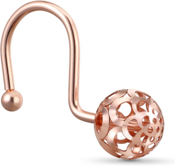 AMAZON Limited time deal -50% ON CHICTIE Rose Gold Shower Curtain Hooks Rings