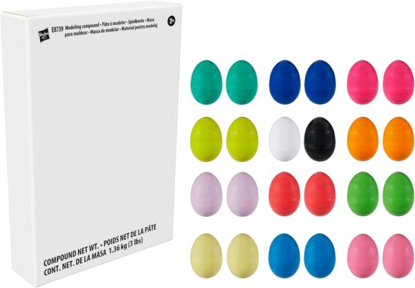 AMAZON Limited time deal -32% ON Play-Doh Eggs 24-Pack of Non-Toxic Modeling Compound for Kids 2 Years and Up for Party Favors - Image 2