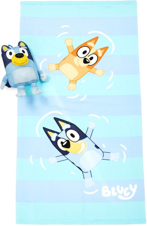 AMAZON Limited time deal -26% ON Jay Franco Bluey & Bingo Bath Towel & Bath Buddy Set