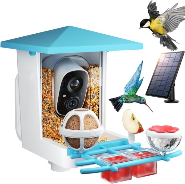 AMAZON Limited time deal -40% ON FEELNEEDY Smart Bird Feeder with Camera,Solar
