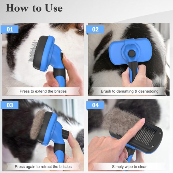 AMAZON Limited time deal -24% ON Swihauk Self Cleaning Slicker Brush - Image 2