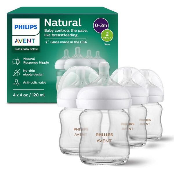 AMAZON Limited time deal -20% ON Philips Avent Natural Glass Baby Bottles