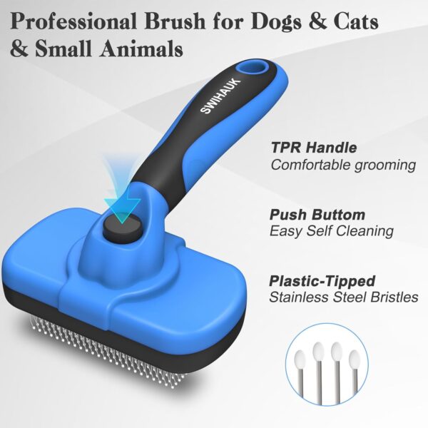 AMAZON Limited time deal -24% ON Swihauk Self Cleaning Slicker Brush - Image 3
