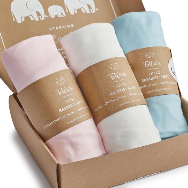 AMAZON Limited time deal -50% ON  TotCare Bassinet Fitted Sheets