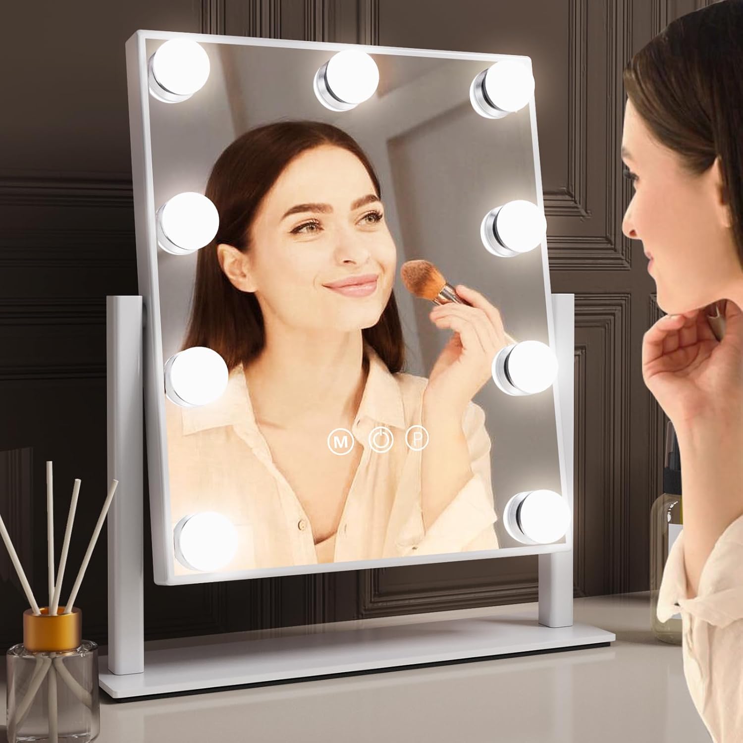 AMAZON Limited time deal -62% ON VoxZypher Hollywood Vanity Makeup Mirror with Lights