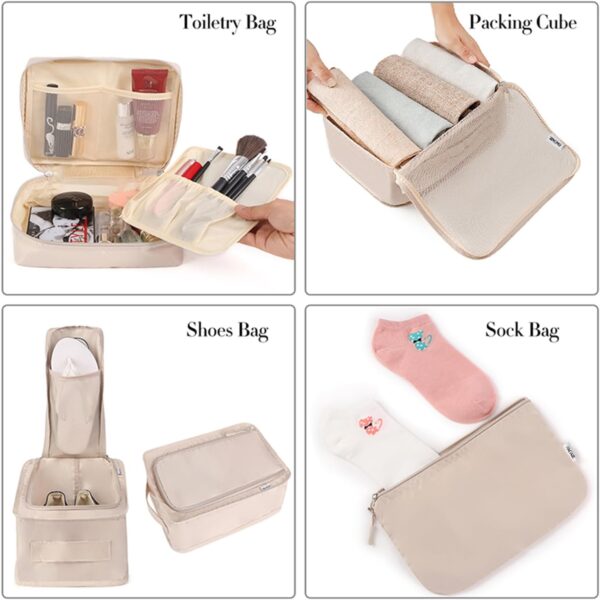 AMAZON Limited time deal -42% ON  BAGAIL 8 Set Packing Cubes - Image 3