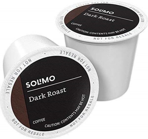 AMAZON Limited time deal -35% ON Amazon Brand - Solimo Dark Roast Coffee Pods