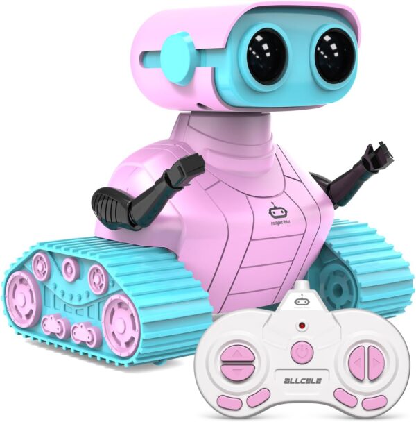 AMAZON Limited time deal -15% ON ALLCELE Robot Toys, Rechargeable RC Robots for Kids Boys
