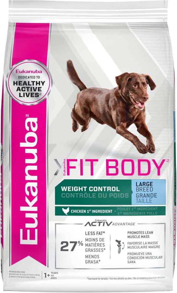 AMAZON Limited time deal -20% ON Eukanuba Fit Body Weight Control Large Breed Dry Dog Food, 28 lb