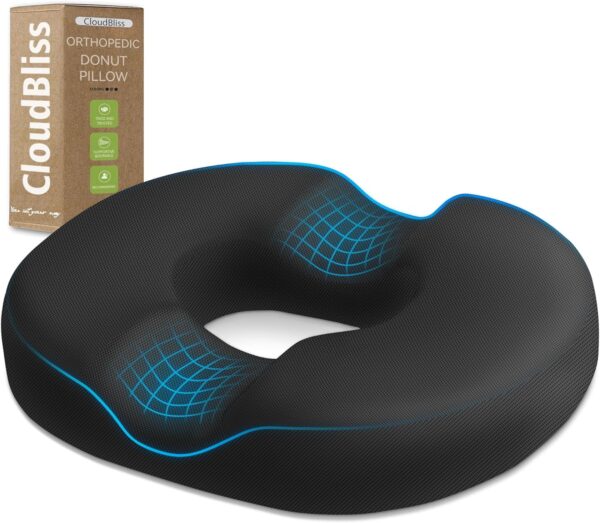 AMAZON Limited time deal -34% ON Donut Pillow Seat Cushion Chair Pad for Tailbone Pain Relief and Hemorrhoids