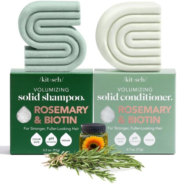 AMAZON Limited time deal -20% ON  Kitsch Rosemary & Biotin Shampoo and Conditioner