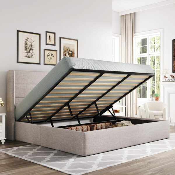 AMAZON Limited time deal -21% ON Allewie King Size Lift Up Storage Bed
