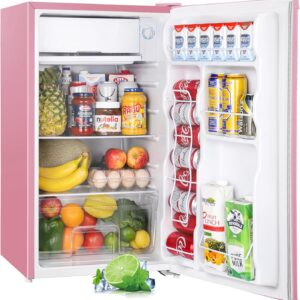 AMAZON Limited time deal -10% ON Upstreman 3.2 Cu.Ft Mini Fridge with Freezer