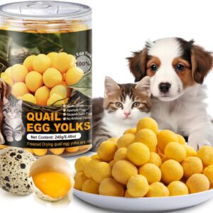 AMAZON Limited time deal -15% ON Flyjobs Freeze-Dried Quail Egg Yolk Snacks for Cats and Dogs Training