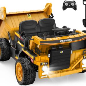 AMAZON Limited time deal -14% ON ANPABO 24V Ride On Dump Truck, 2X75W Powerful Motors