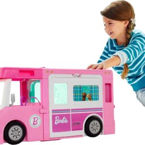 AMAZON Limited time deal -29% ON  Barbie Camper, Doll Playset with 50 Accessories