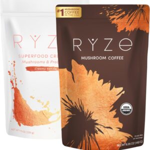 AMAZON Black Friday deal -30% ON  RYZE SUPERFOODS RYZE n Shine Bundle, USDA Organic Mushroom Coffee