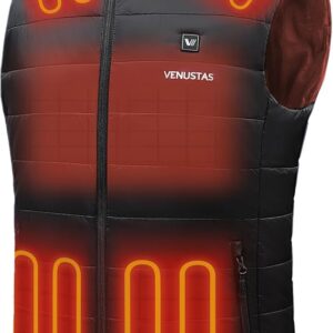 AMAZON Limited time deal -40% ON Venustas Men's Heated Vest with Battery